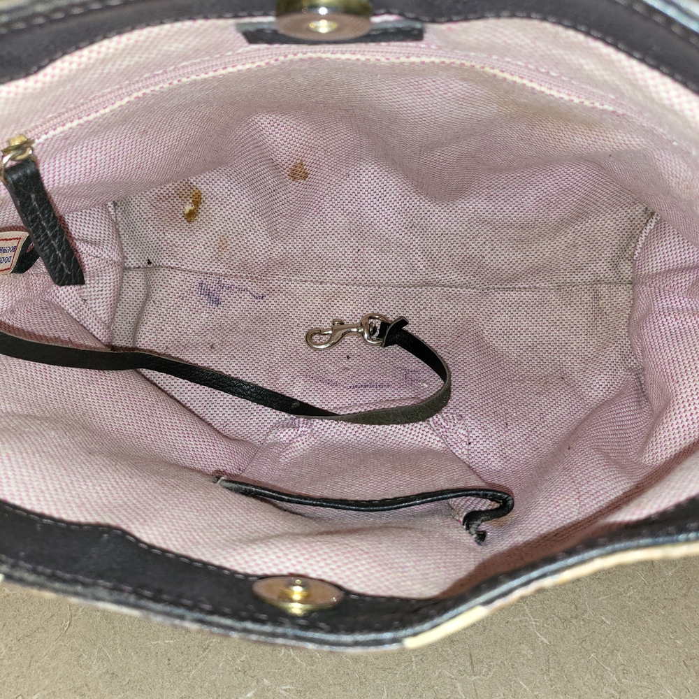 Dooney & Bourke Giraffe Print Brown Cream Shoulder Bag - Picture 10 of 11
